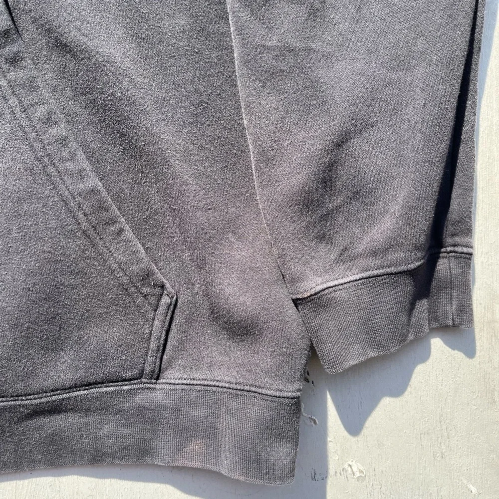 Men's Nike Hoodie Black Swish Logo 2XL Pocket Pullover Cotton Streetwear Active - Picture 5 of 12